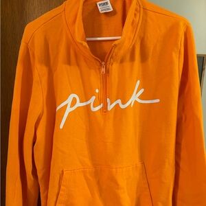 PINK Victoria's Secret Vibrant Orange Pullover